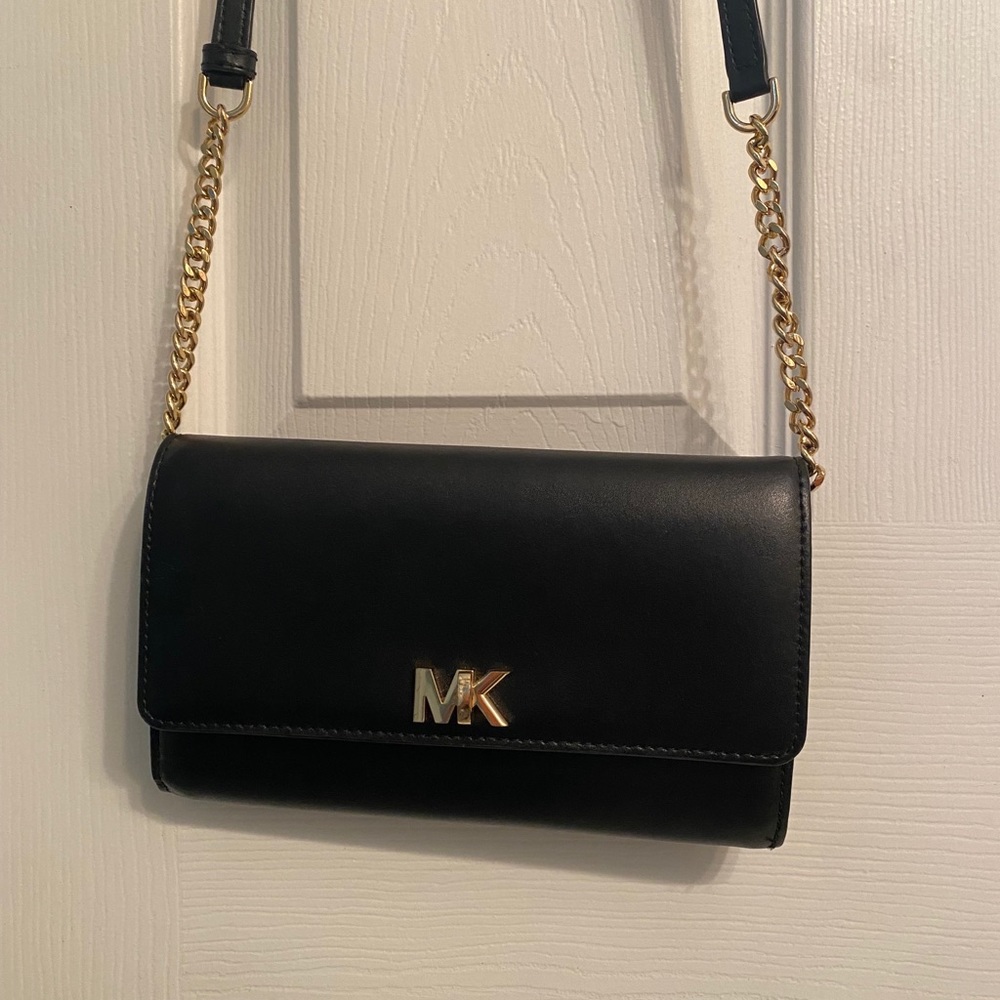 Michael Kors Black Leather Crossbody!!!
